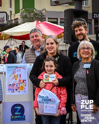 Les grands gagnants de la chasse au trésor est une famille d’Oullins. Ils repartent avec plus de 360 € de lots !