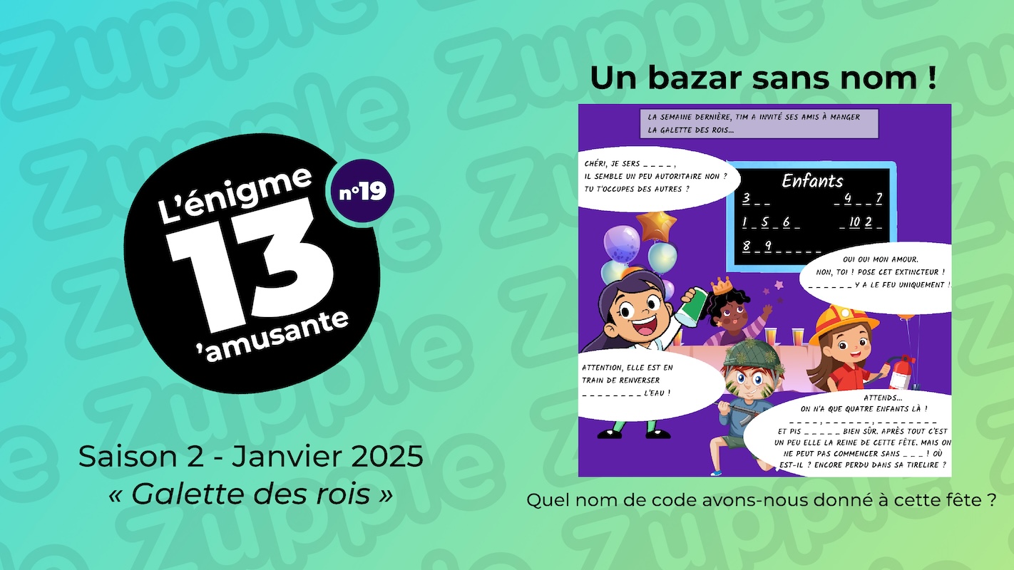 L’image montre la fête et contient les éléments nécessaires à la résolution de l’énigme.