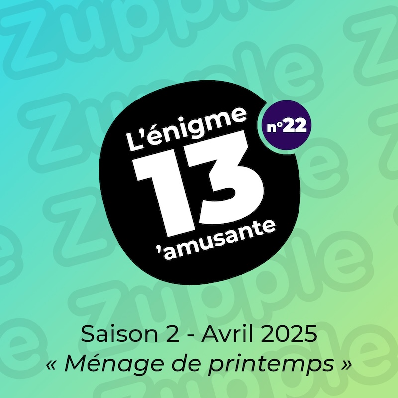 Thème de l’énigme d’avril 2025 : « Ménage de printemps »