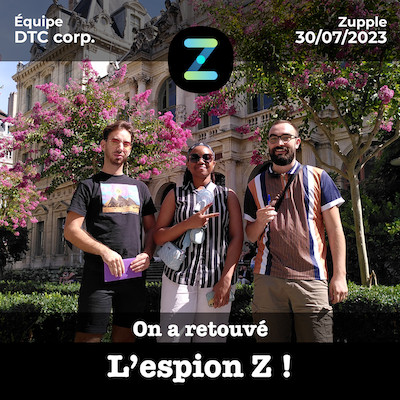 Ce groupe d’amis sont arrivé au bout de ce jeu de piste animé par Zupple