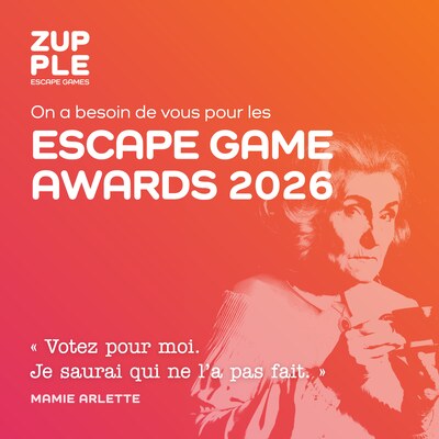 On a besoin de vous pour les Escape Game Awards 2026