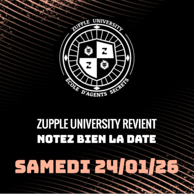 Zupple Univesity, l’école d’agents secrets, revient le samedi 24 janvier 2026. Notez bien la date !